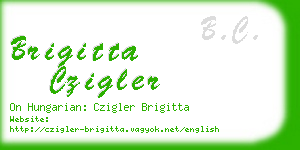 brigitta czigler business card